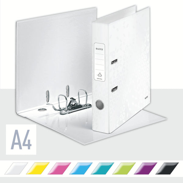 Biblioraft Plastifiat 5.2 cm Alb Metalizat WOW - Leitz