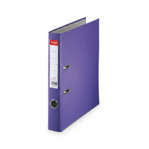Biblioraft Plastifiat 5 cm Mov Economy marca Esselte pentru organizarea și arhivarea documentelor