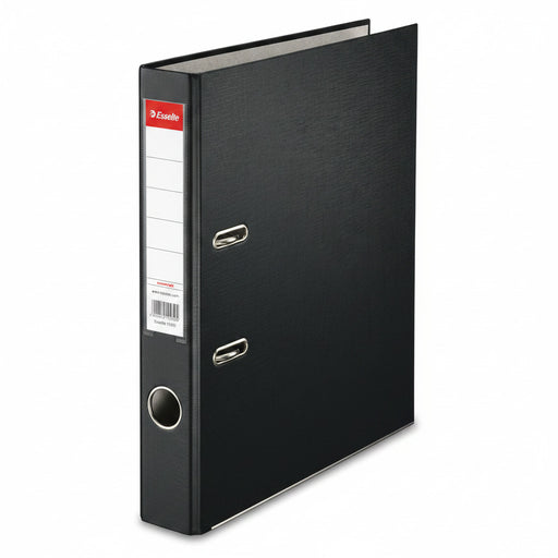 Biblioraft Plastifiat 5 cm Negru Economy marca Esselte pentru organizarea și arhivarea documentelor