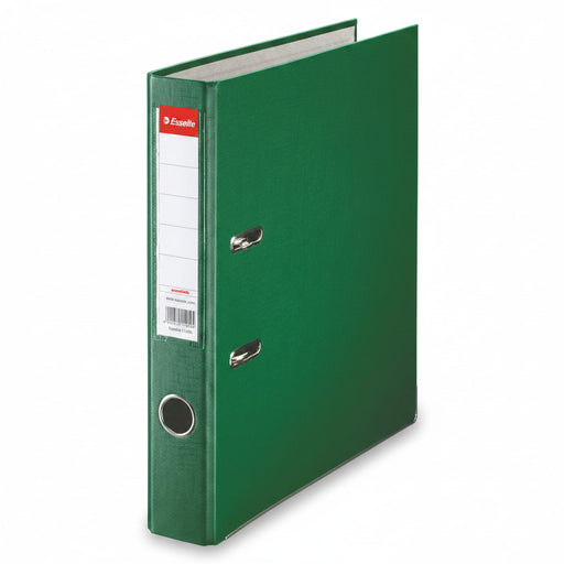 Biblioraft Plastifiat 5 cm Verde Economy marca Esselte pentru organizarea și arhivarea documentelor