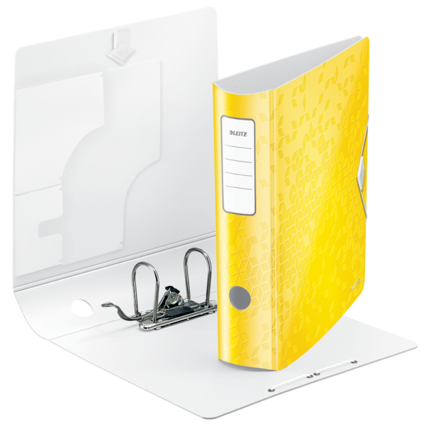 Biblioraft Plastifiat 8.2 cm 180° Galben Active WOW - Leitz