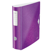 Biblioraft Plastifiat 8.2 cm 180° Mov Active WOW marca Leitz pentru organizarea și arhivarea documentelor
