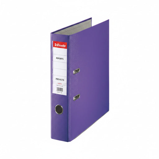 Biblioraft Plastifiat 7.5 cm Mov Economy marca Esselte pentru organizarea și arhivarea documentelor