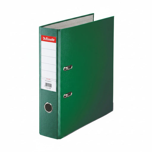 Biblioraft Plastifiat 7.5 cm Verde Economy marca Esselte pentru organizarea și arhivarea documentelor