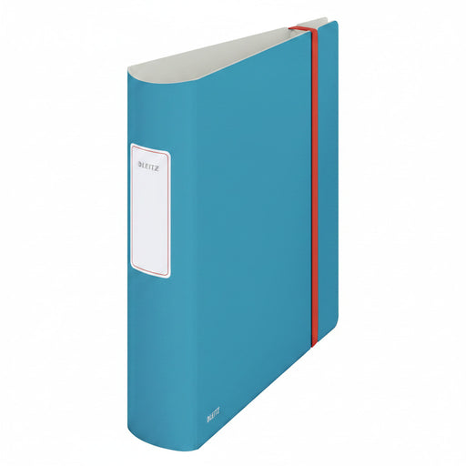Biblioraft Plastifiat 8.2 cm 180° Albastru Celest Cosy marca Leitz pentru organizarea și arhivarea documentelor