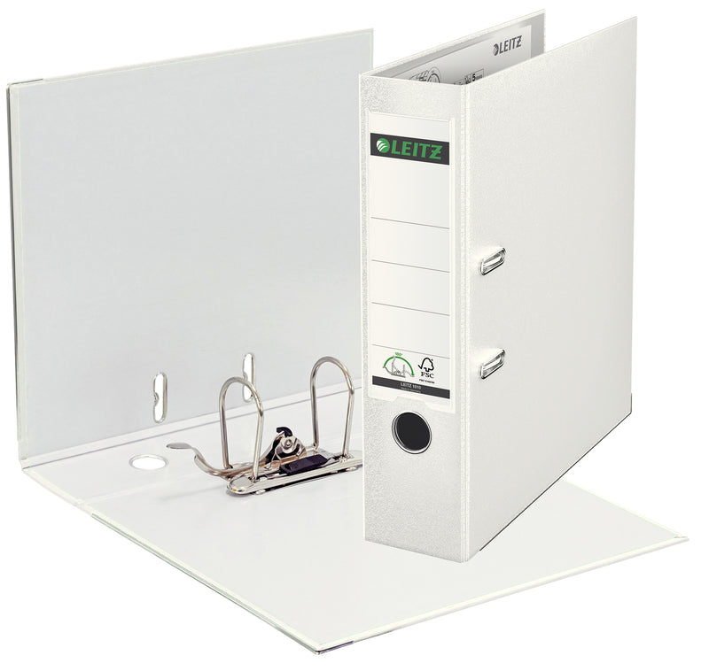 Biblioraft Plastifiat 8 cm 180° Alb - Leitz