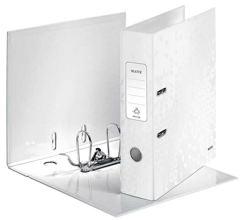 Biblioraft Plastifiat 8 cm 180° Alb WOW - Leitz
