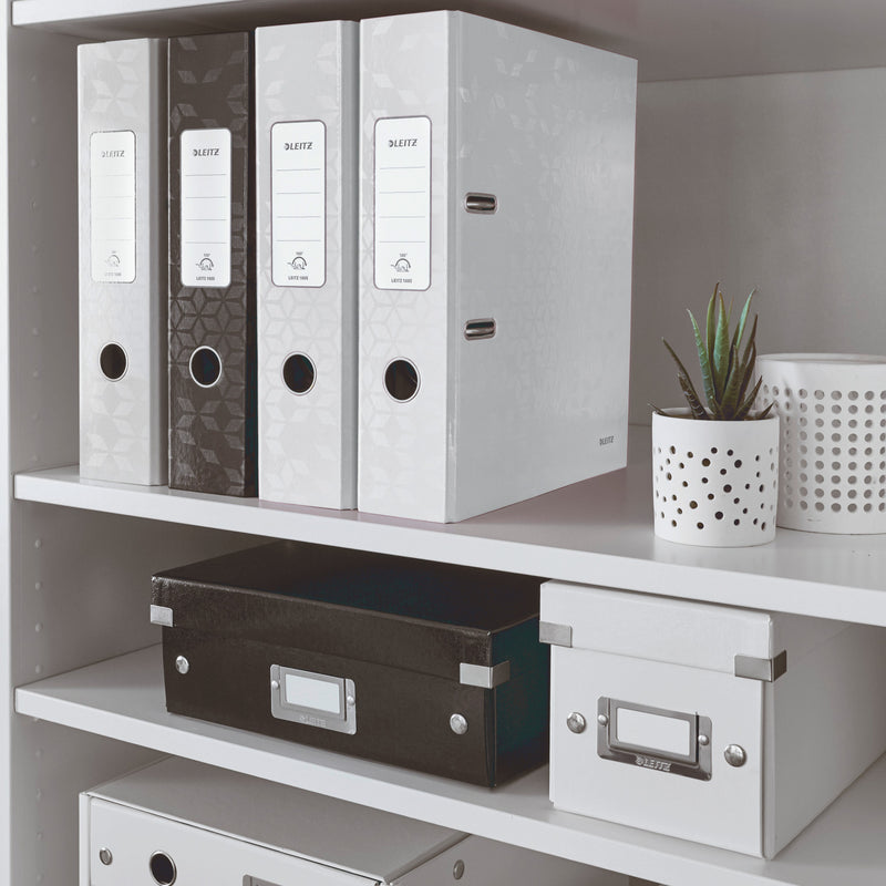 Biblioraft Plastifiat 8 cm 180° Alb WOW - Leitz
