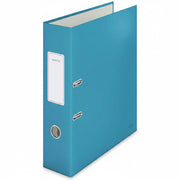 Biblioraft Plastifiat 8 cm 180° Albastru Celest Cosy marca Leitz pentru organizarea și arhivarea documentelor