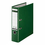 Biblioraft Plastifiat 8 cm 180° Verde marca Leitz pentru organizarea și arhivarea documentelor