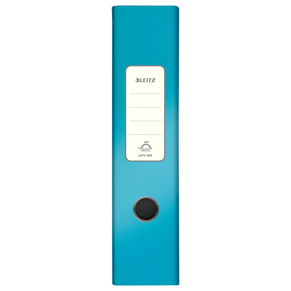Biblioraft Plastifiat 8 cm Albastru Metalizat WOW - Leitz