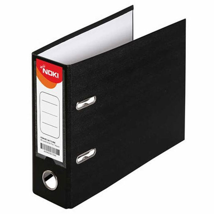 Biblioraft Plastifiat A5 7.5 cm Negru marca Noki pentru organizarea și arhivarea documentelor
