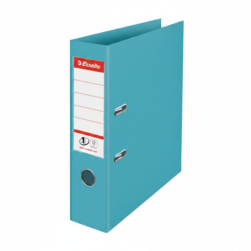 Biblioraft Plastifiat int-ext 7.5 cm Albastru Colour'Breeze Nr.1 Power marca Esselte pentru organizarea și arhivarea documentelor