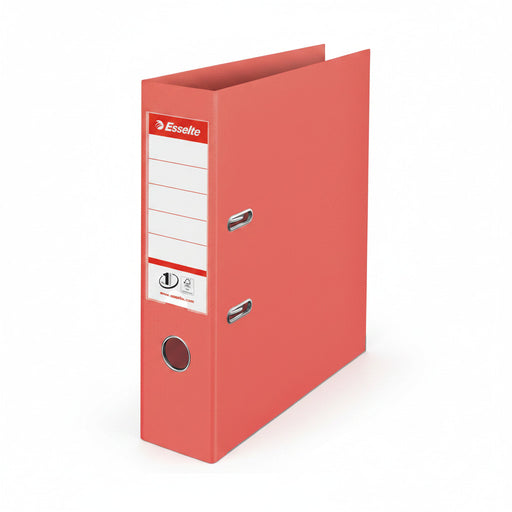 Biblioraft Plastifiat int-ext 7.5 cm Corai Nr.1 Power Colour'Breeze FSC marca Esselte pentru organizarea și arhivarea documentelor