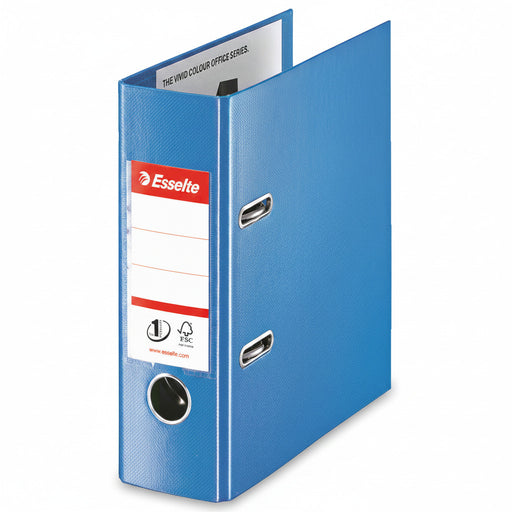 Biblioraft Plastifiat int-ext A5 7.5 cm Albastru Nr.1 Powe marca Esselte pentru organizarea și arhivarea documentelor