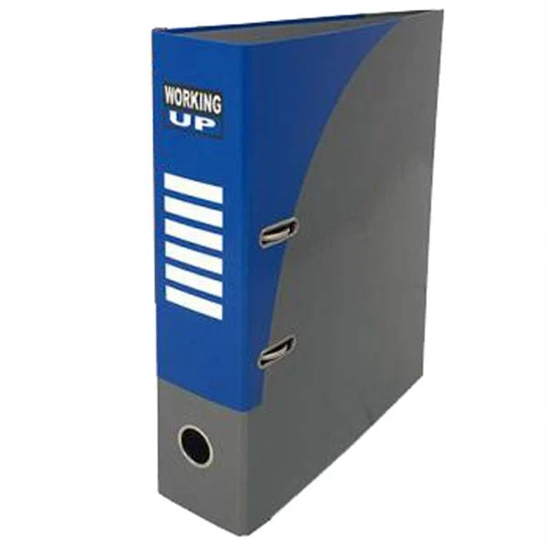 Biblioraft cu Cutie Working Up A4 80 mm Albastru Pigna