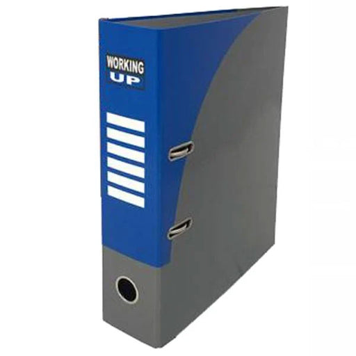 Biblioraft cu Cutie Working Up A4 80 mm Albastru Pigna