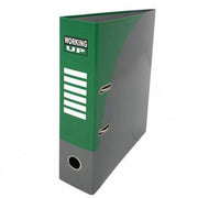 Biblioraft cu Cutie Working Up A4 80 mm Verde Pigna