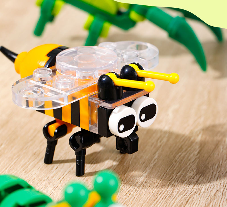 Blocuri de Construcție Model Insecte Asortate Deli