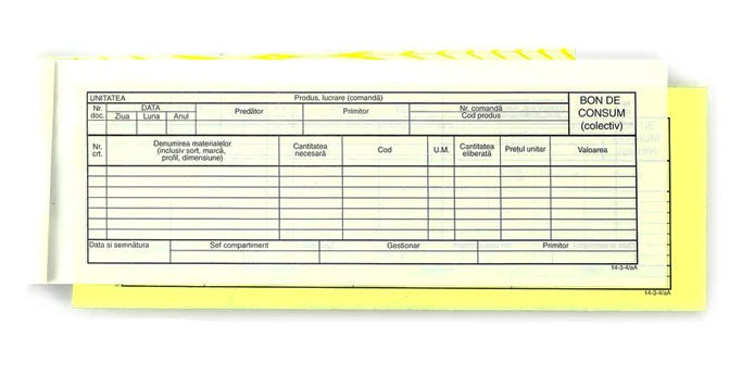 Bon de Consum Colectiv Autocopiativ 1/2 A4 100 file Nebo