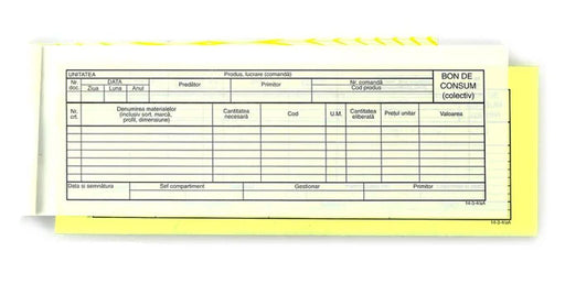 Bon de Consum Colectiv Autocopiativ 1/2 A4 100 file Nebo