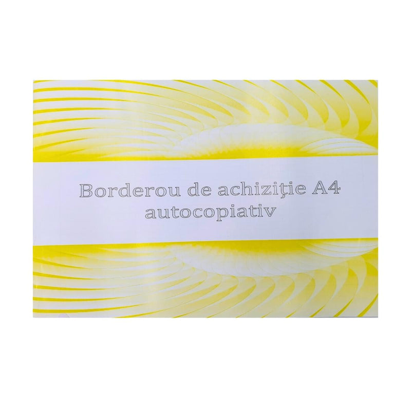 Borderou de Achiziții A4 100 file Calitate verificată