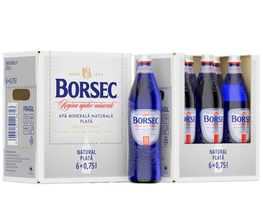 Sticle apă minerală necarbogazoasă Borsec 6 x 0,75 L