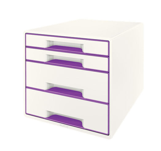 Cabinet 4 Sertare Alb/Mov Wow Leitz - LEITZ