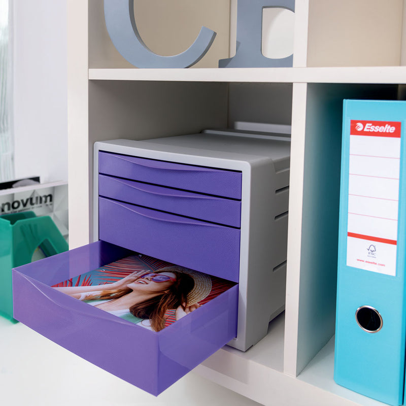 Cabinet 4 Sertare Verde Colour'Breeze Esselte