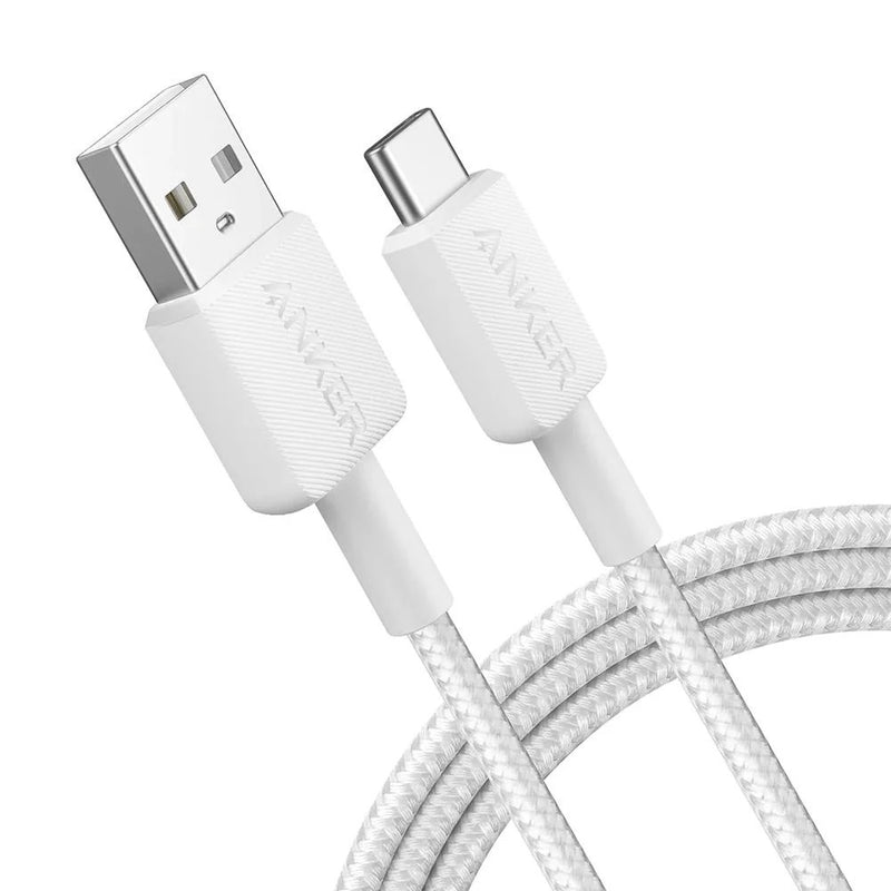 Cablu Anker 322 USB-C la USB-A 1.8m Alb