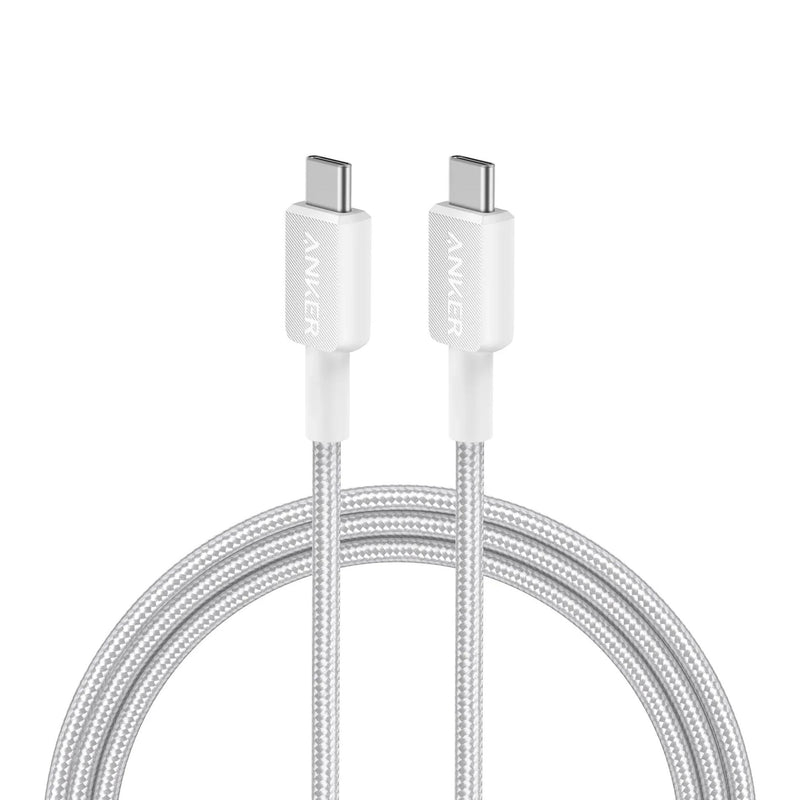 Cablu Anker 322 USB-C la USB-C 0.91m 60W Alb