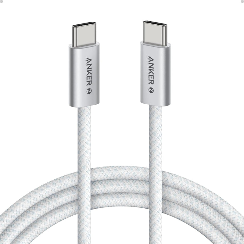 Cablu Anker Zolo USB-C la USB-C 1m 240W Alb