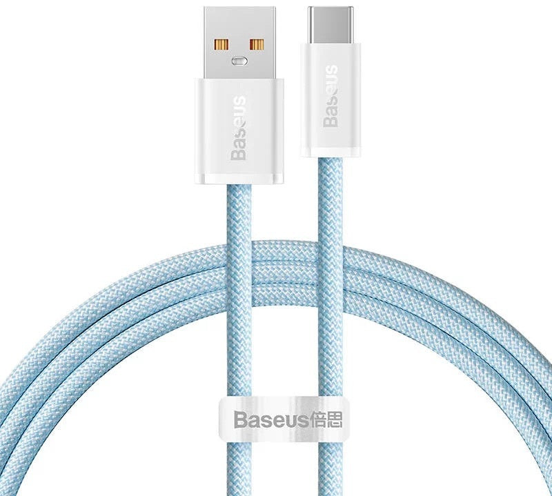 Cablu Baseus Dynamic USB la USB-C 1m 100W Albastru
