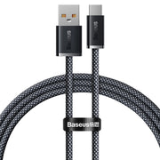 Cablu Baseus Dynamic USB la USB-C 1m 100W Gri