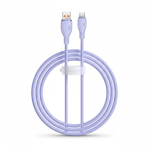 Cablu Baseus Pudding USB la USB-C 2m 100W Violet