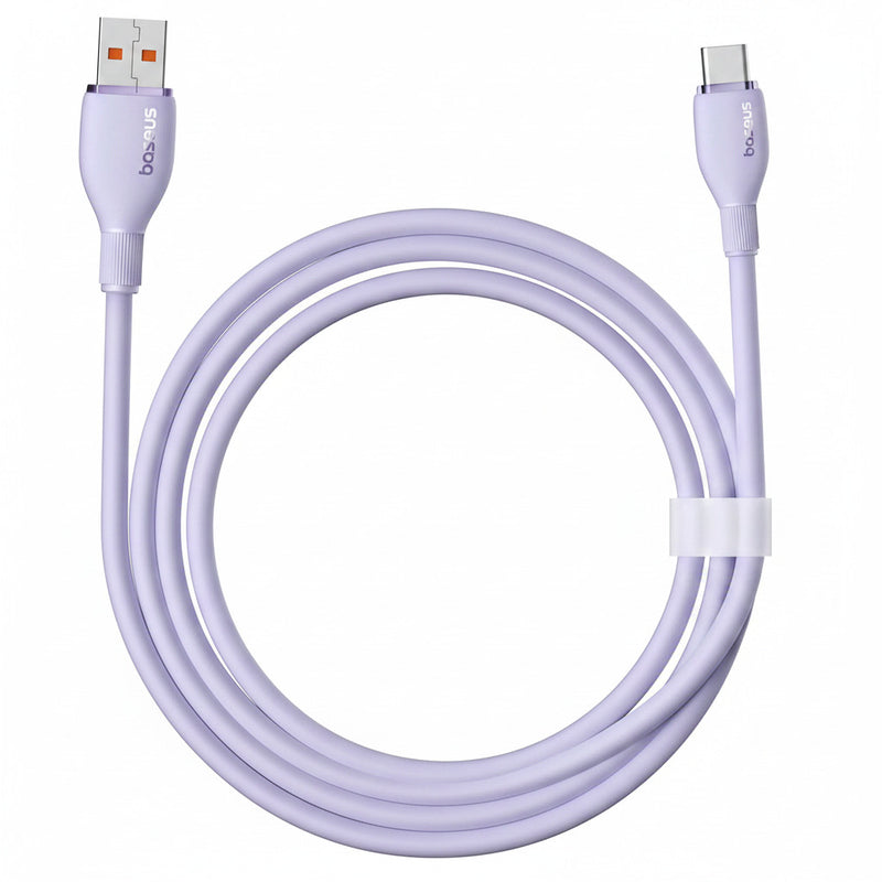Cablu Baseus Pudding USB la USB-C 1.2m 100W Violet