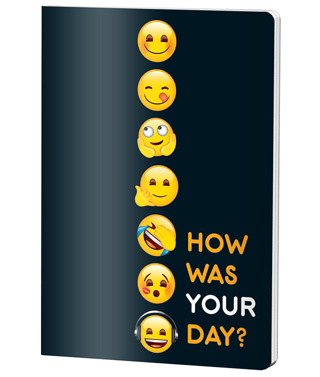 Caiet A4 Dictando 60 File Emoji Pigna, varianta emoji