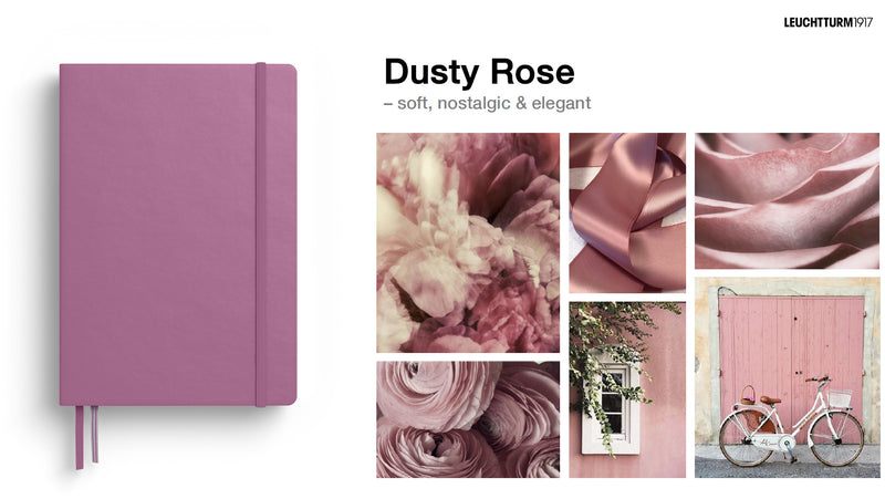 Caiet A5 Aritmetică Copertă Rigidă 126 File Dusty Rose - Leuchtturm