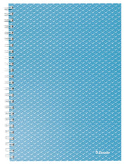 Caiet Birou Spiră Colour'Breeze A5 Aritmetică Copertă Carton 80 File Albastru Esselte, copertă carton