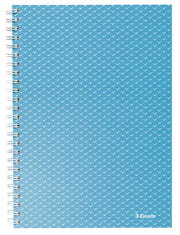 Caiet Birou Spiră Colour'Breeze A5 Dictando Copertă Carton 80 File Albastru Esselte, copertă carton