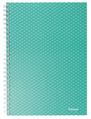 Caiet Birou Spiră Colour'Breeze A5 Dictando Copertă Carton 80 File Verde Esselte, copertă carton