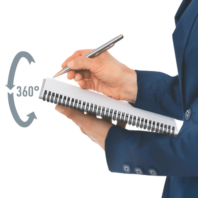 Caiet Birou Spiră Office A5 Dictando Copertă PP 90 File Albastru - Leitz