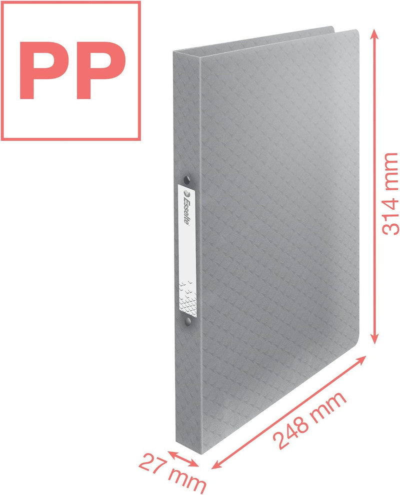 Caiet Mecanic A4 2 Inele 25MM/32MM Copertă Flexibilă Corai Colour'Breeze - Esselte