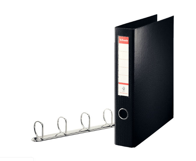 Caiet Mecanic A4 4 Inele 40MM/60MM Negru Jumbo - Esselte