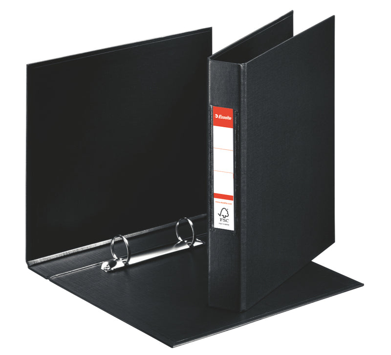 Caiet Mecanic A5 2 Inele 25MM/42MM Negru Standard - Esselte