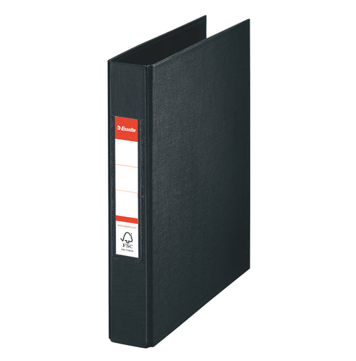 Caiet Mecanic A5 2 Inele 25MM/42MM Negru Standard Esselte