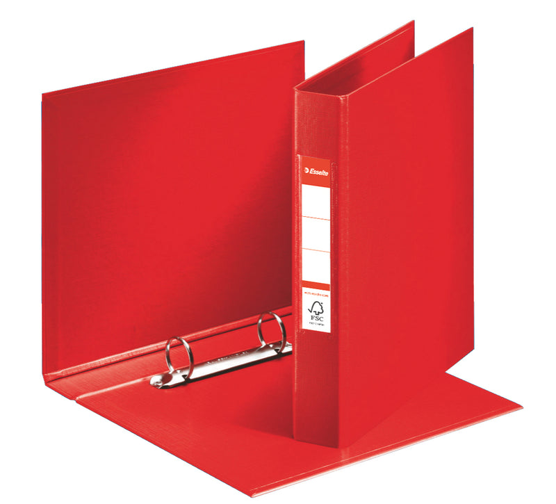 Caiet Mecanic A5 2 Inele 25MM/42MM Roșu Standard - Esselte