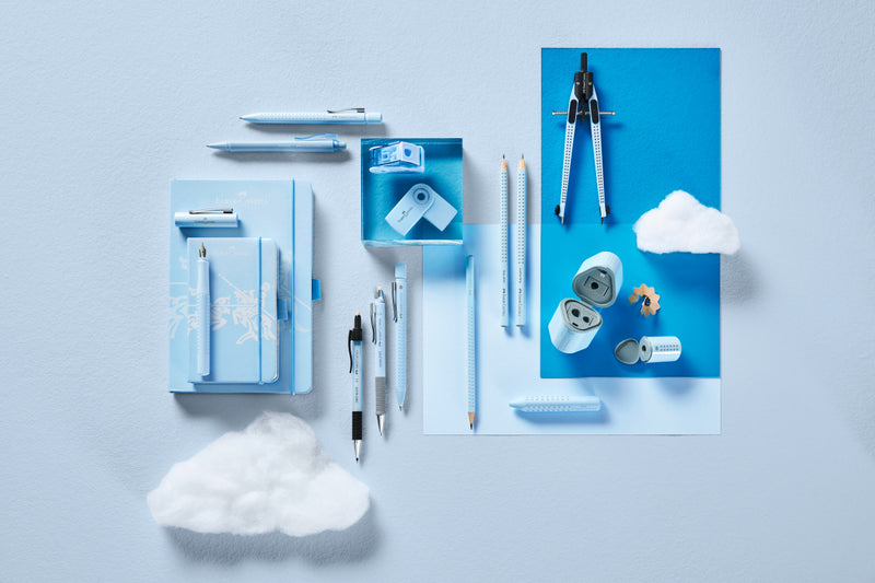Caiet Spiră A4 Aritmetică 90 gr Copertă Carton 80 File Bleu Sky - Faber-Castell