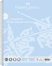 Caiet Spiră A4 Dictando 90 gr Copertă Carton 80 File Bleu Sky Faber-Castell, copertă carton