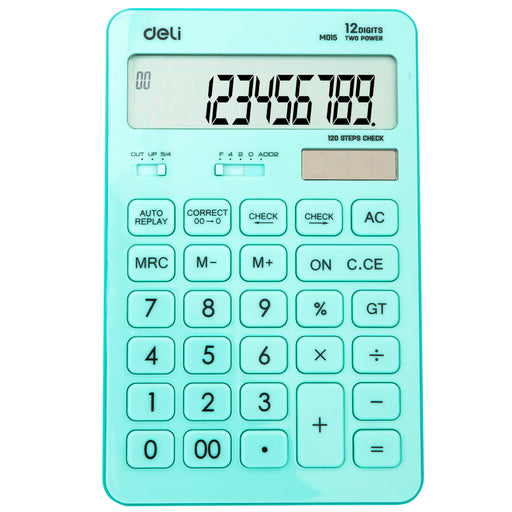 Calculator de Birou 12 Digiți 1531 Bleu Pastel Deli